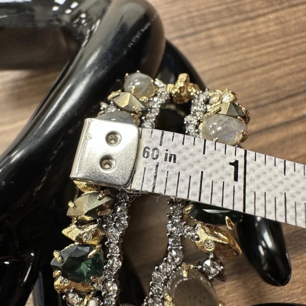 Alexis Bittar Multicolor Swarovski Crystal Bracelet in gold tone setting - Picture 11 of 11
